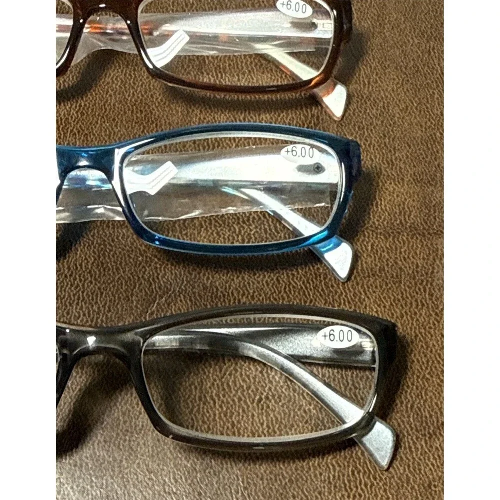 Kerecsen Reading Glasses 4 Pairs Fashion Ladies Readers Spring Hinge +6
